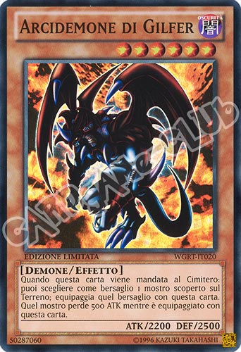 WGRT-IT020 Arcidemone di Gilfer super rara Edizione Limitata (IT)  -GOOD-