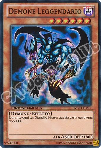WGRT-IT021 Demone Leggendario super rara Edizione Limitata (IT)  -GOOD-