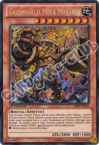 SHSP-IT041 Granmarg il Mega Monarca rara segreta 1a edizione (IT) -NEAR MINT-