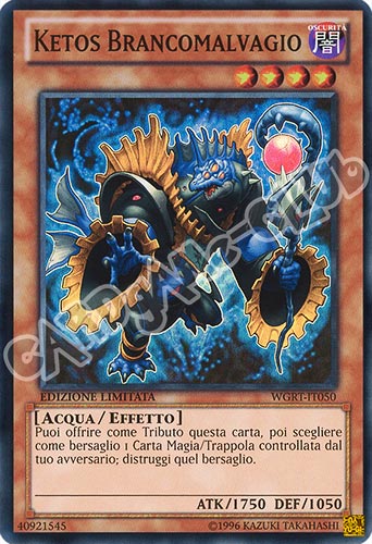 WGRT-IT050 Ketos Brancomalvagio super rara Edizione Limitata (IT)  -GOOD-