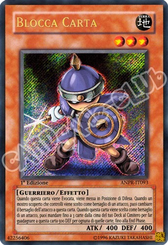 ANPR-IT093 Blocca Carta rara segreta 1a Edizione (IT) -NEAR MINT-