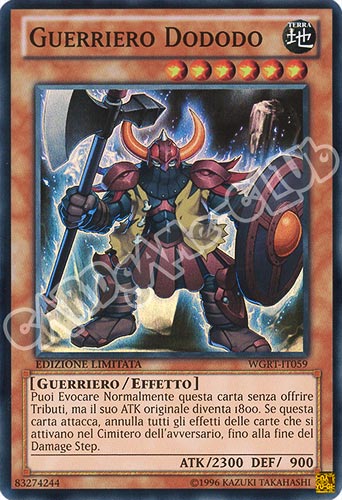 WGRT-IT059 Guerriero Dododo super rara Edizione Limitata (IT)  -GOOD-