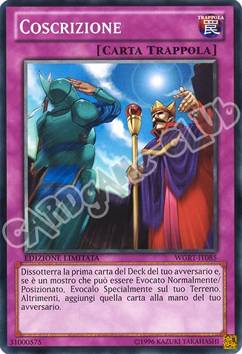 WGRT-IT085 Coscrizione comune Edizione Limitata (IT) -NEAR MINT-