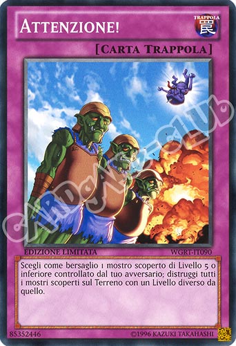 WGRT-IT090 Attenzione! comune Edizione Limitata (IT) -NEAR MINT-