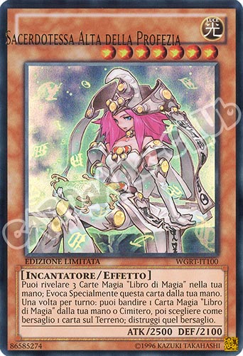 WGRT-IT100 Sacerdotessa Alta della Profezia (errore di stampa con scritta spostata) ultra rara Edizione Limitata (IT)