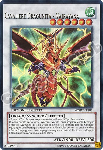 WGRT-IT101 Cavaliere Dragunita' - Vajrayana (errore di stampa con scritta spostata) ultra rara Edizione Limitata (IT)
