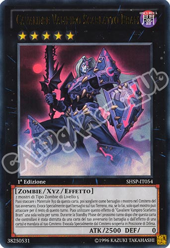SHSP-IT054 Cavaliere Vampiro Scarlatto Bram ultra rara 1a edizione (IT) -NEAR MINT-