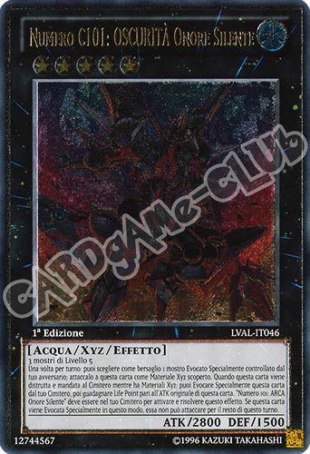 LVAL-IT046 Numero C101: OSCURITA' Onore Silente rara ultimate 1a Edizione (IT) -NEAR MINT-