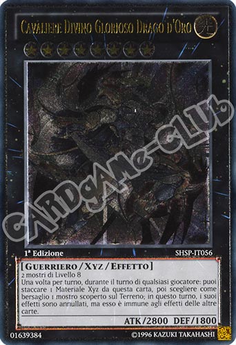 SHSP-IT056 Cavaliere Divino Glorioso Drago d'Oro rara ultimate 1a edizione (IT) -NEAR MINT-
