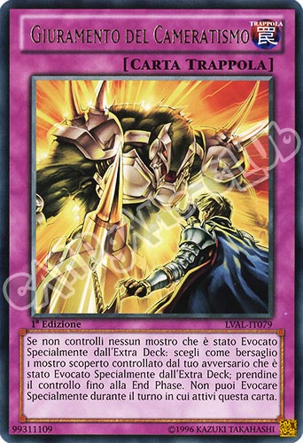 LVAL-IT079 Giuramento del Cameratismo rara 1a Edizione (IT) -NEAR MINT-