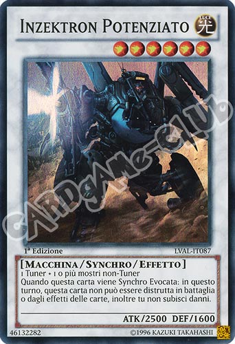 LVAL-IT087 Inzektron Potenziato super rara 1a Edizione (IT) -NEAR MINT-