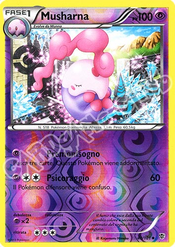 040 / 101 Musharna non comune foil reverse (IT)  -GOOD-