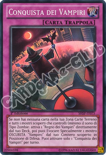 SHSP-IT075 Conquista dei Vampiri super rara 1a edizione (IT) -NEAR MINT-