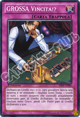 SHSP-IT080 GROSSA Vincita!? comune 1a edizione (IT) -NEAR MINT-