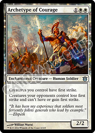 004 / 165 Archetype of Courage non comune (EN) -NEAR MINT-