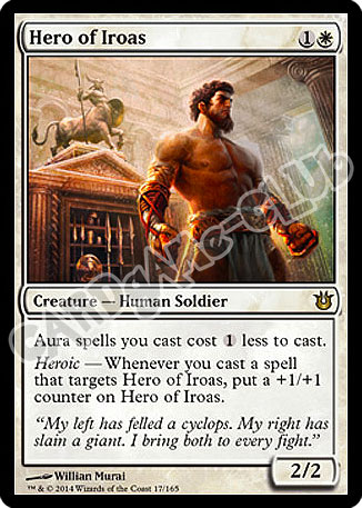 017 / 165 Hero of Iroas rara (EN) -NEAR MINT-