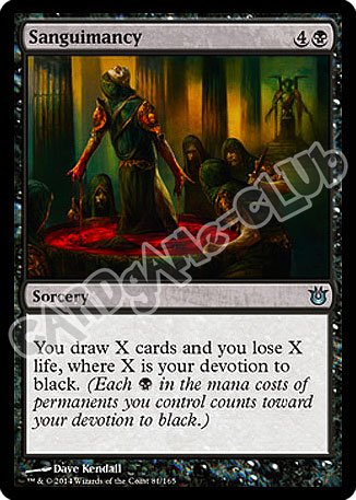 081 / 165 Sanguimancy non comune (EN) -NEAR MINT-