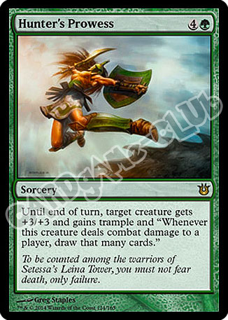 124 / 165 Hunter's Prowess rara (EN) -NEAR MINT-