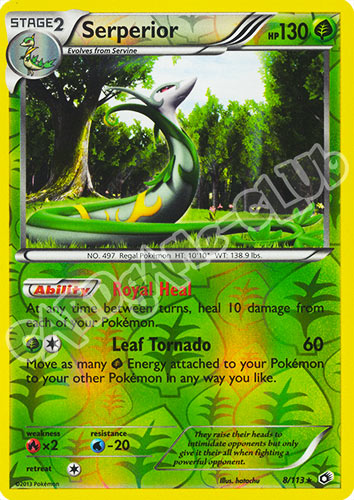 008 / 113 Serperior rara foil reverse (EN) -NEAR MINT-