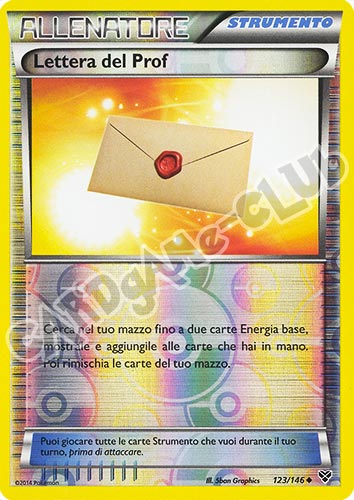 123 / 146 Lettera del Prof non comune foil reverse (IT) -NEAR MINT-
