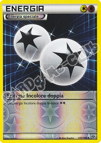 130 / 146 Energia Incolore Doppia non comune foil reverse (IT) -NEAR MINT-