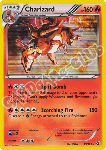 019 / 113 Charizard rara foil (EN) -NEAR MINT-