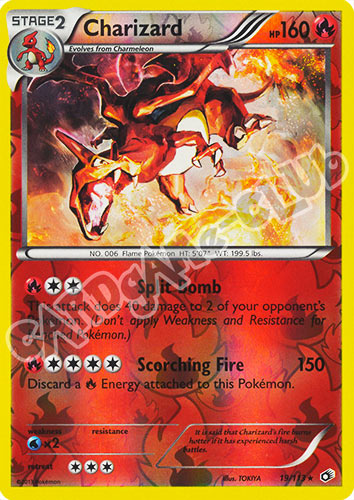 019 / 113 Charizard rara foil reverse (EN) -NEAR MINT-