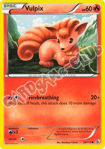 020 / 113 Vulpix comune normale (EN) -NEAR MINT-