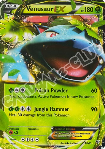 001 / 146 Venusaur EX rara ex foil (EN) -NEAR MINT-