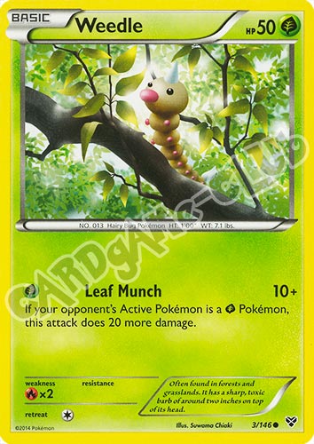003 / 146 Weedle comune (EN) -NEAR MINT-