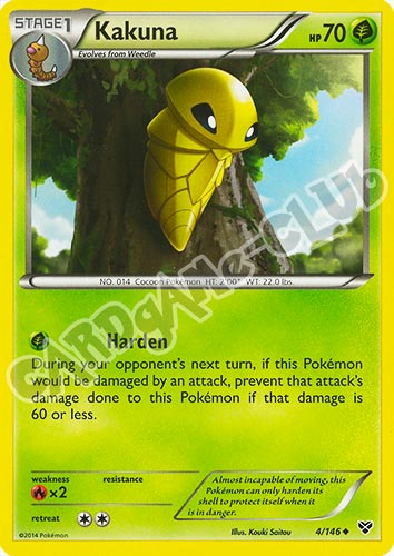 004 / 146 Kakuna non comune (EN) -NEAR MINT-