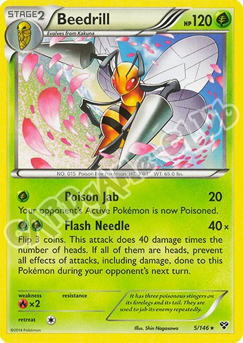 005 / 146 Beedrill rara (EN) -NEAR MINT-