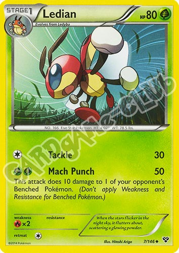 007 / 146 Ledian non comune (EN) -NEAR MINT-