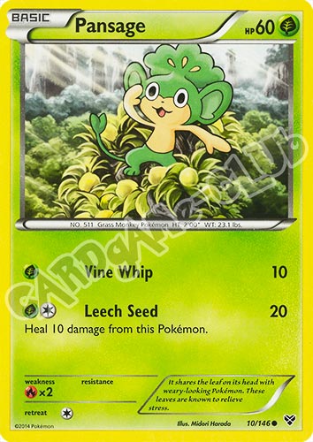 010 / 146 Pansage comune (EN) -NEAR MINT-