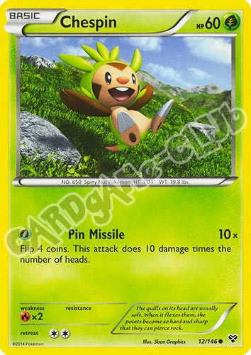 012 / 146 Chespin comune (EN) -NEAR MINT-