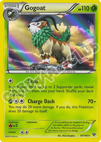 019 / 146 Gogoat rara foil (EN) -NEAR MINT-