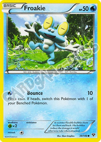 039 / 146 Froakie comune (EN) -NEAR MINT-