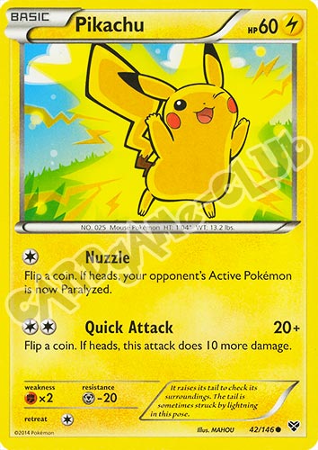 042 / 146 Pikachu comune (EN) -NEAR MINT-