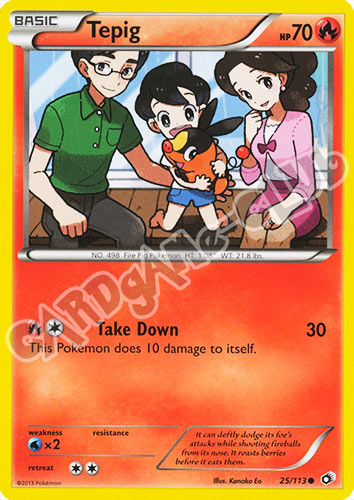 025 / 113 Tepig comune normale (EN) -NEAR MINT-