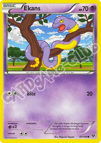 047 / 146 Ekans comune (EN) -NEAR MINT-