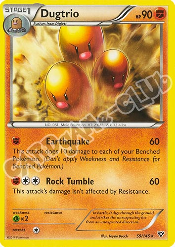 059 / 146 Dugtrio rara (EN) -NEAR MINT-