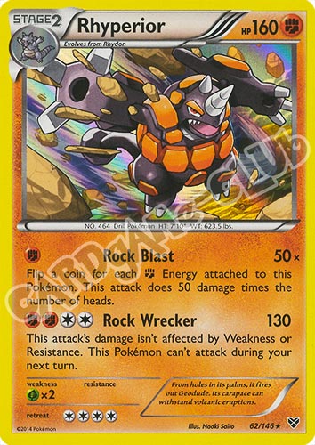 062 / 146 Rhyperior rara foil (EN) -NEAR MINT-