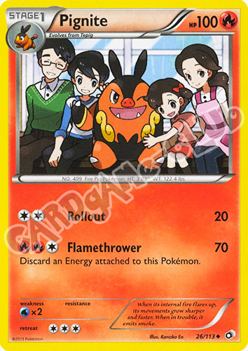 026 / 113 Pignite non comune normale (EN) -NEAR MINT-