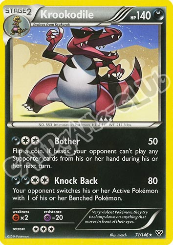 071 / 146 Krookodile rara (EN) -NEAR MINT-