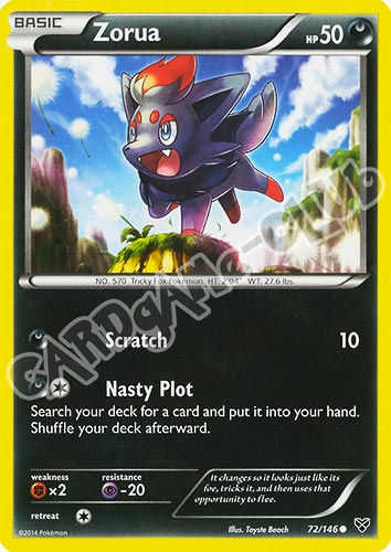 072 / 146 Zorua comune (EN) -NEAR MINT-
