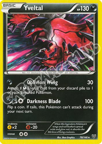 078 / 146 Yveltal rara (EN) -NEAR MINT-