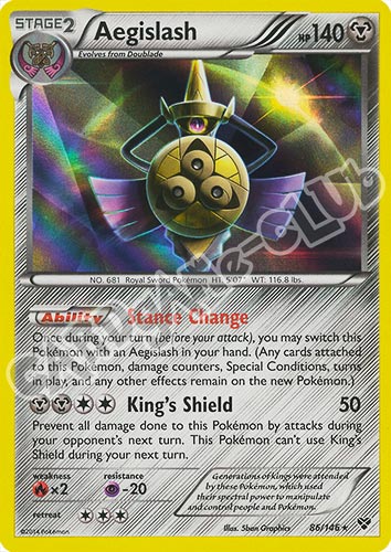 086 / 146 Aegislash rara foil (EN) -NEAR MINT-