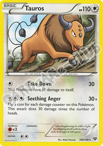 100 / 146 Tauros rara (EN) -NEAR MINT-