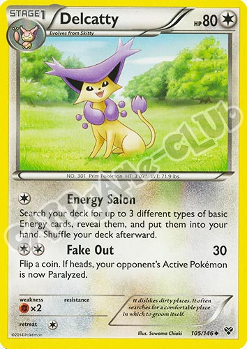 105 / 146 Delcatty non comune (EN) -NEAR MINT-