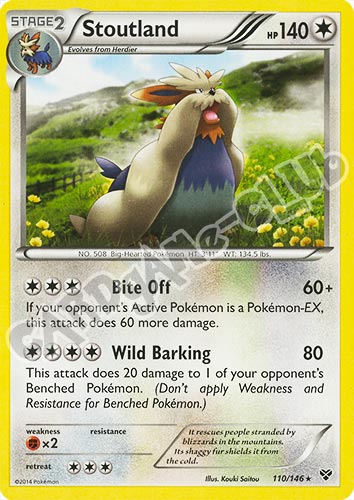 110 / 146 Stoutland rara (EN) -NEAR MINT-